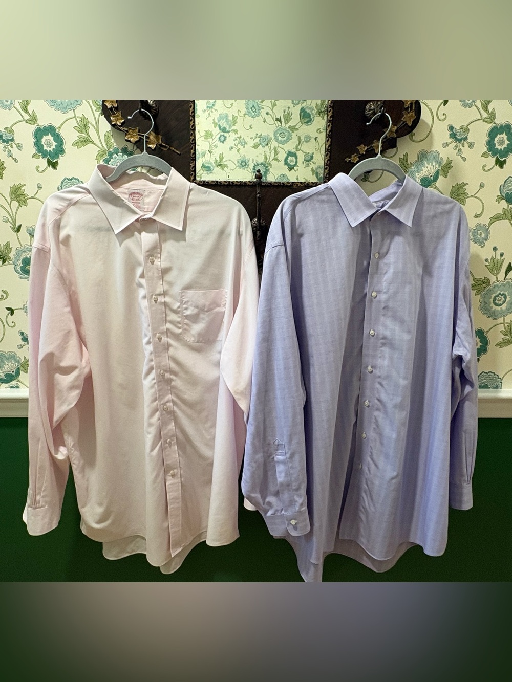 Brooks Brothers Madison 2-Pack Dress Shirts 18.5-36 Supima Cotton Non-Iron